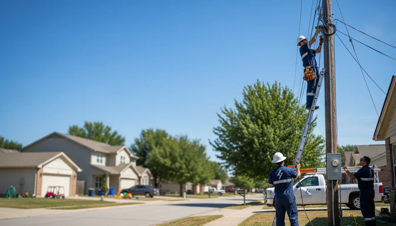Residential electrician providing installation services in Croton, OH